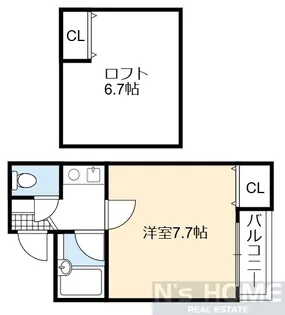 ペルソナI【4階】の間取り