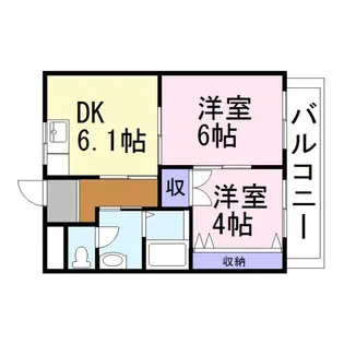 ロイヤルサハホリ【1階】の間取り