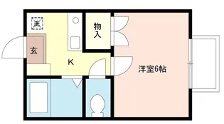 メイプル【1階】の間取り