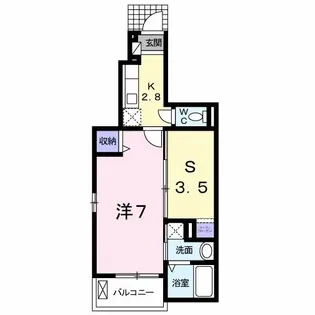 エル フレールI【1階】の間取り