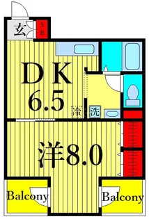 町屋ニュートーキョービル【7階】の間取り