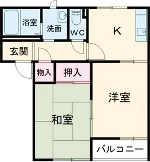 グリーンルミナスD【2階】の間取り