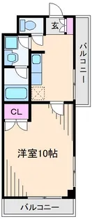 リエス溝口【3階】の間取り