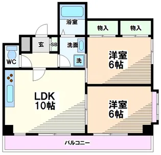 東京都国分寺市南町2【マンション】の間取り