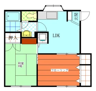 ペアハイツ【1階】の間取り