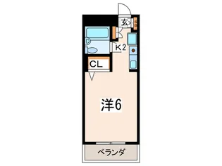 コ-ポタチカワ【2階】の間取り