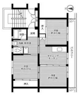 岡山県倉敷市児島塩生【マンション】の間取り