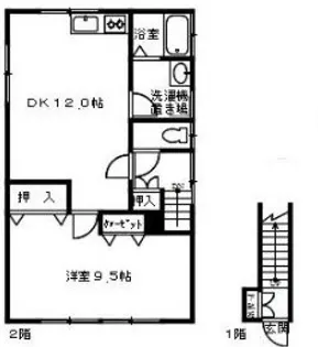 築地荘の間取り