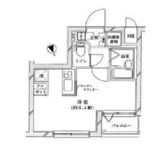 ライジングプレイス板橋【2階】の間取り