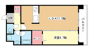 大阪府豊中市寺内1【マンション】の間取り