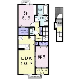 グレース・ソフィアII【2階】の間取り