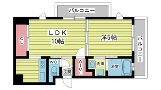 大阪府豊中市服部西町2【マンション】の間取り