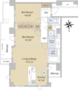 グランシーナ目白台【2階】の間取り