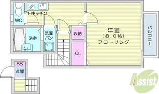 ART弥生町ヒルズ【2階】の間取り