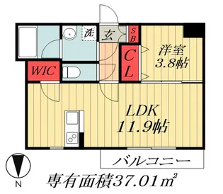 Alivis船橋夏見【1階】の間取り