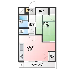 わらびマンション【9階】の間取り