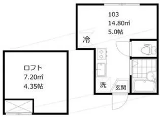 インベストプラス【1階】の間取り