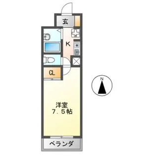 スタンドアップ古市【2階】の間取り