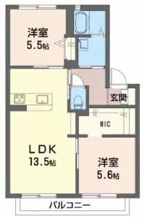 ボナールWEST【2階】の間取り