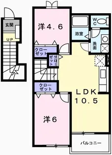 セイントチヒロ B【2階】の間取り