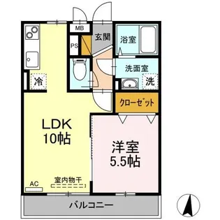 マレアガーデン新横浜A【3階】の間取り