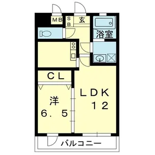 エリシオン保田窪【3階】の間取り