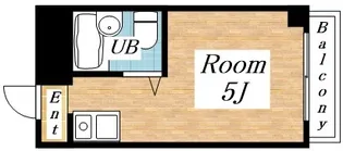YOUハイム南巽【5階】の間取り