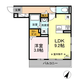 サンモール【1階】の間取り