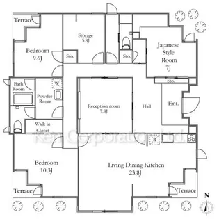 南雪谷サニーガーデン【1階】の間取り