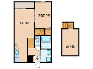 ヴァンベール紫原【2階】の間取り