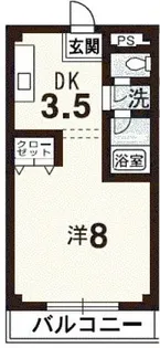 グリーンコートシティ【3階】の間取り