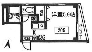 CRESTED OHI【2階】の間取り