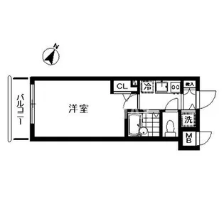 トーシンフェニックス芝浦ベイフォート【7階】の間取り