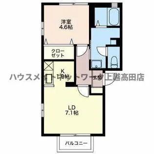 ラフィード【2階】の間取り