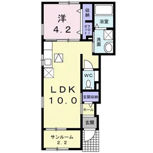 コンフォール【1階】の間取り