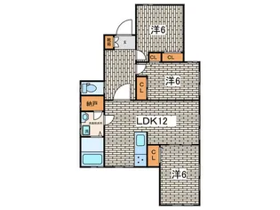 めぞん松見【1階】の間取り