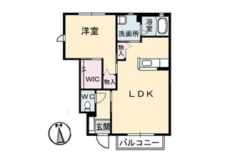 ベアーレ【1階】の間取り