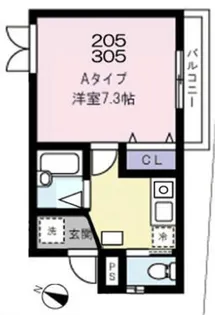 グランシャレー金町【2階】の間取り