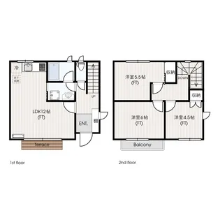 ガーデンヒルズ調布B棟の間取り