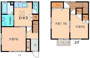 ウッディ・ベル Bの間取り