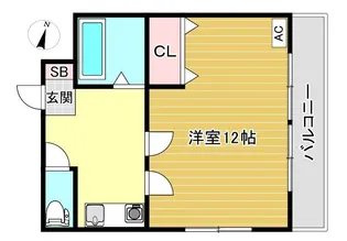 サンシティ笹口【2階】の間取り