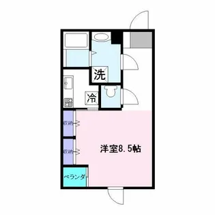 F.Oエイト【4階】の間取り