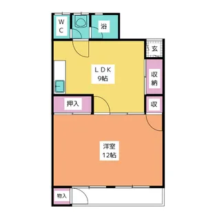 ミントハウス可児【2階】の間取り