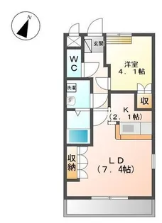 グランディール高坂【2階】の間取り