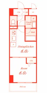 レガシー横濱【6階】の間取り