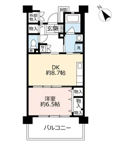 UR千里山【2階】の間取り