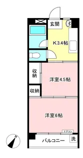 花園ビル【4階】の間取り