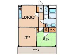 ファイブワン大森【1階】の間取り