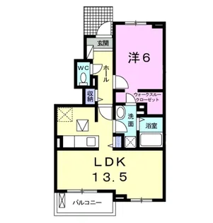 クレストメゾンII【1階】の間取り