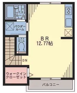 Sカーサ溝ノ口 B【2階】の間取り